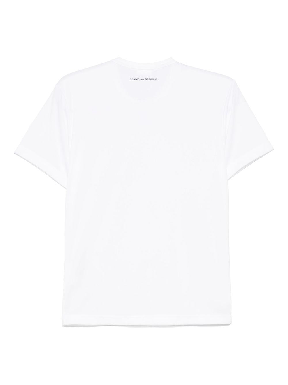 Logo T-shirt GOT002S25 2 WHITE BLACK COMME DES GARCONS 
