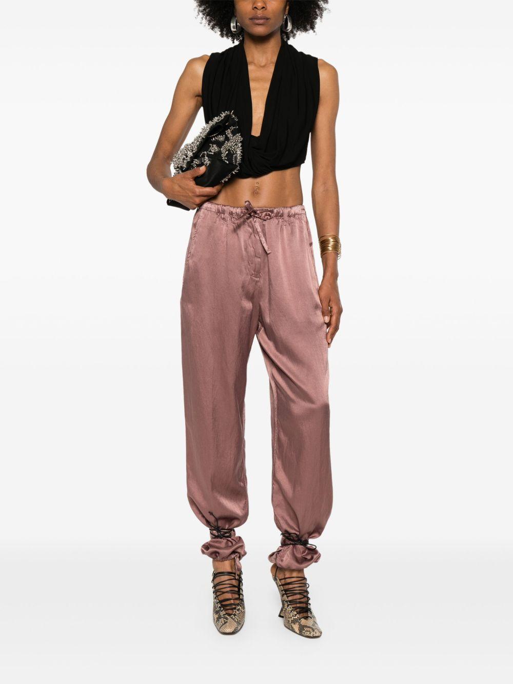 Pantaloni elasticizzati 2510109071426 811 TAUPE DRIES VAN NOTEN 