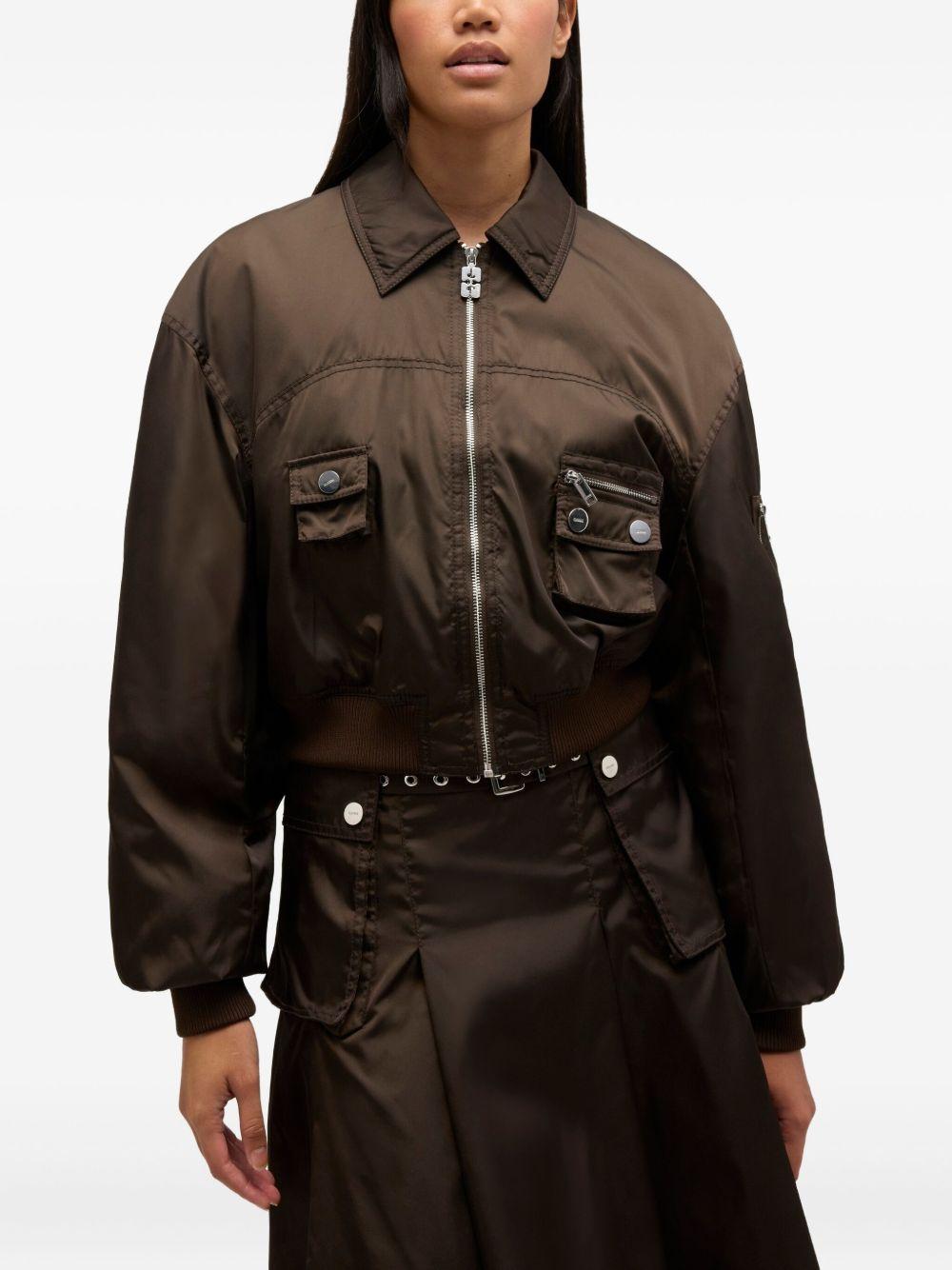 Duchesse Nylon Bomber Jacket A1010046 ZWX DEMITASSE GANNI 
