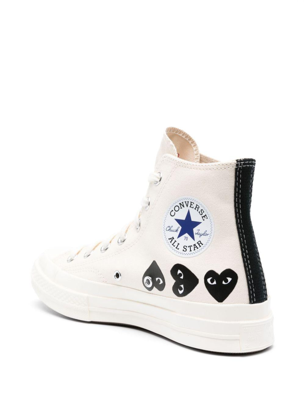 P1K127 2 WHITE COMME DES GARCONS PLAY X CONVERSE 