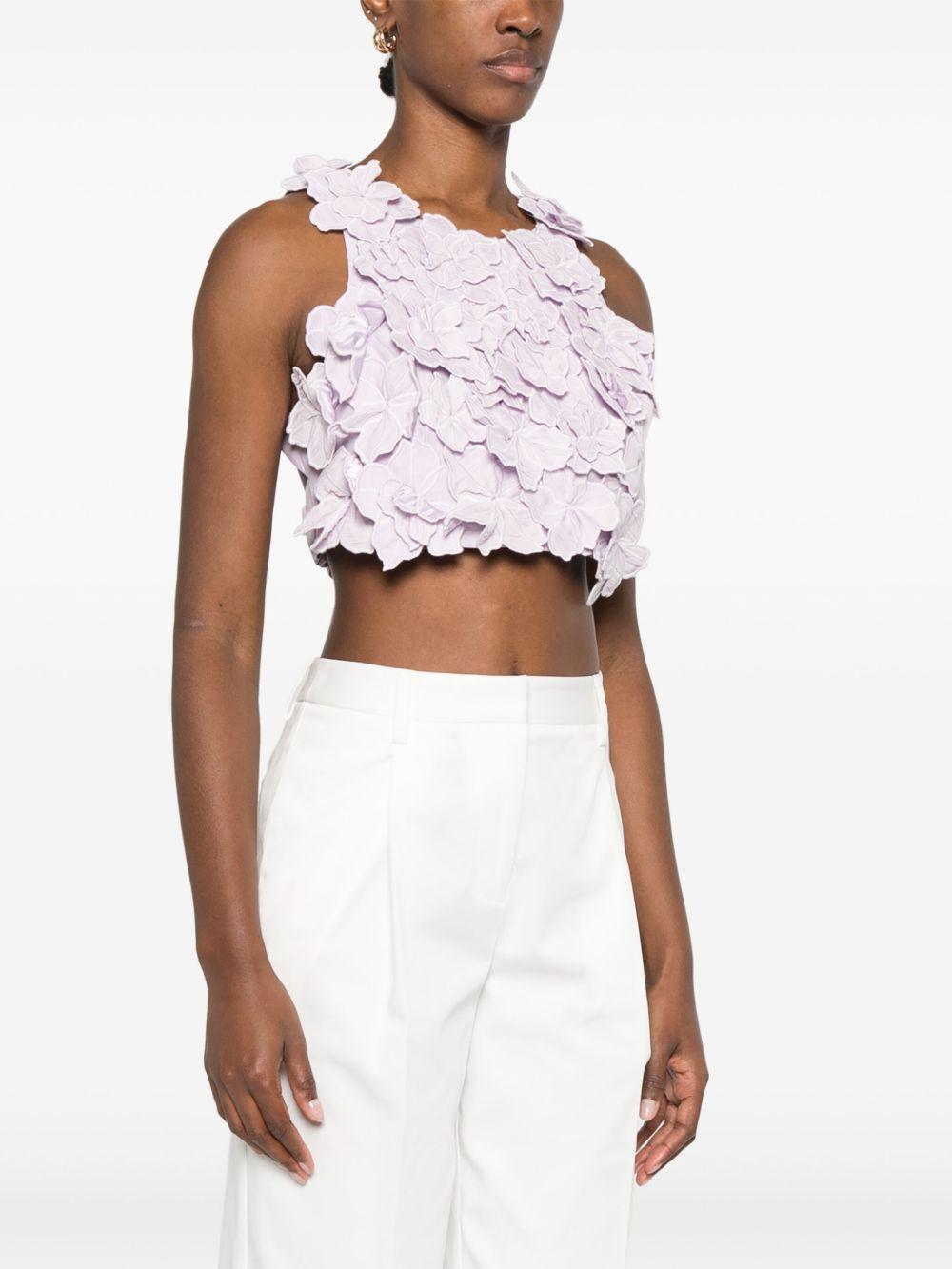 Splendour Flower Shell Top<BR/> 25RE1075 SOFT VIOLET AJE 