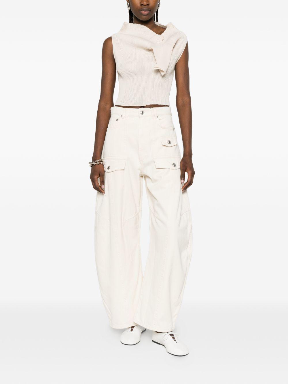 Jeans In Bull Puro Cotone SPXFASHION 001 ECRU SPORTMAX 