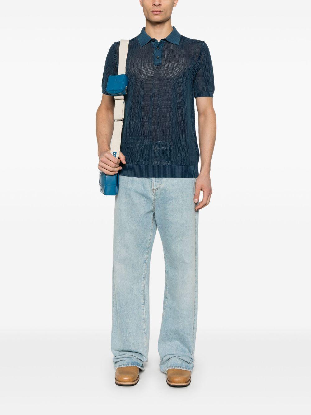 Polo in maglia RB12124 10 NAVY ROBERTO COLLINA 