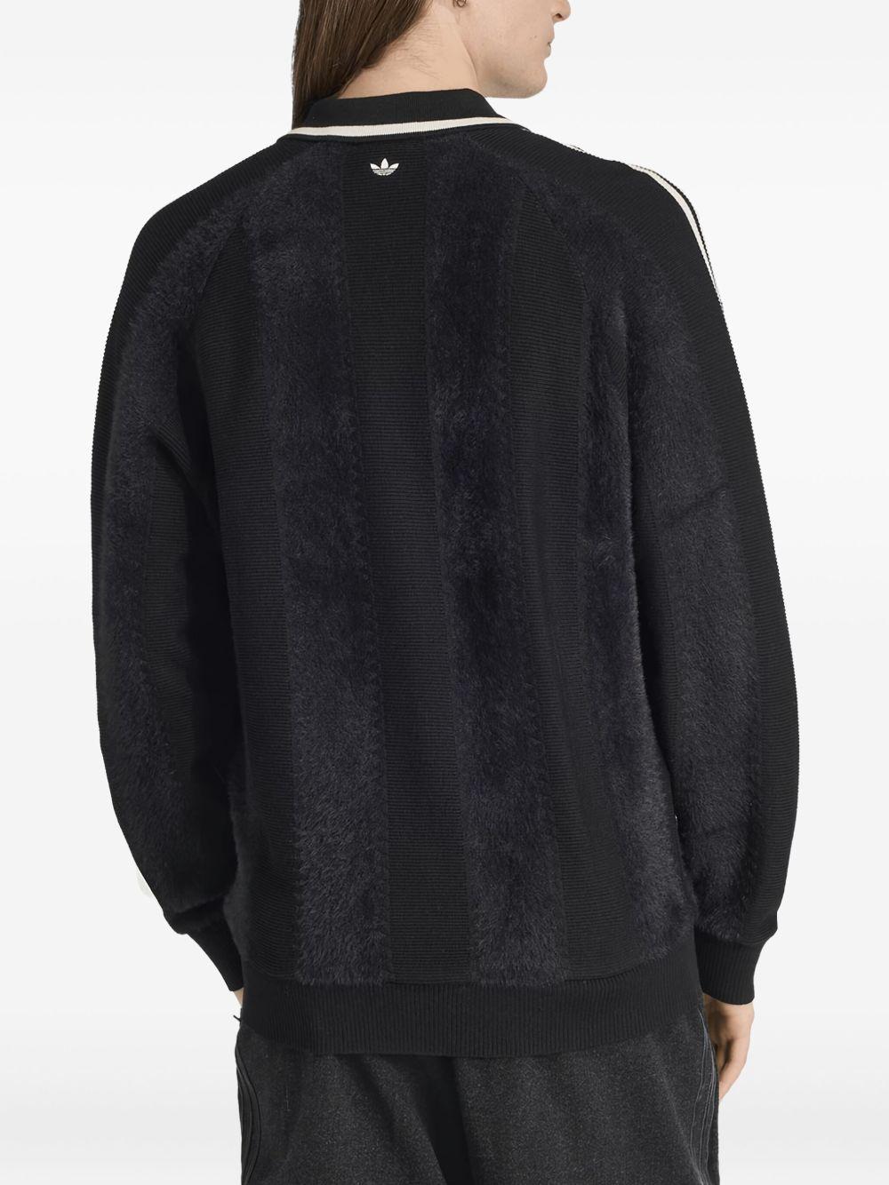 Maglione a maniche lunghe JX3835 BLACK WHITE ADIDAS ORIGINALS 