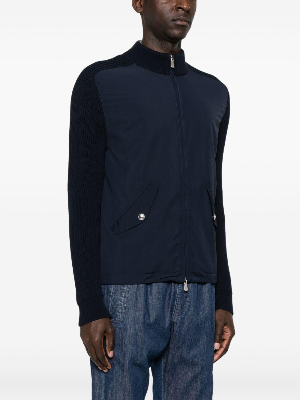 Giacca con inserti K75GBTK38TES0K272 1111 BLUE ELEVENTY 