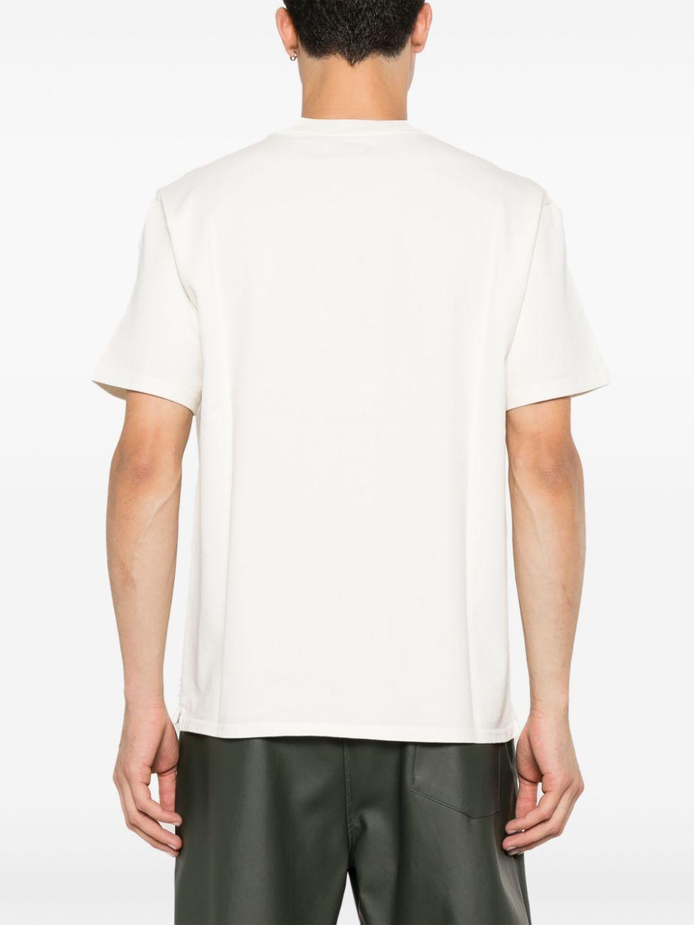 Tone-on-tone logo T-shirt<BR/><BR/> TSPX12OS CREAM AUTRY 