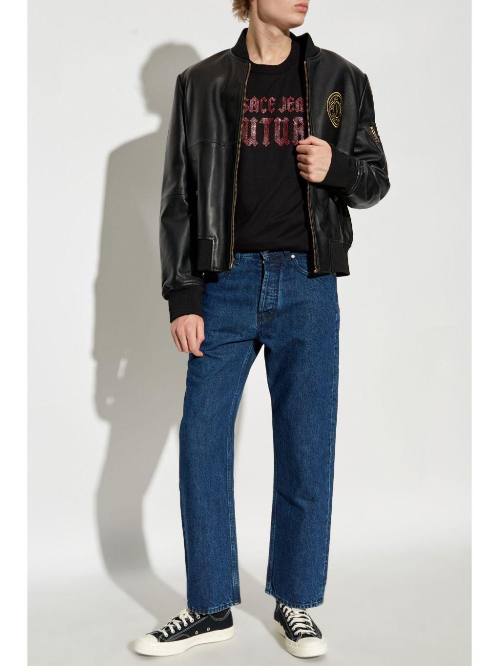  77GAHL00CJ01L 899 BLACK VERSACE JEANS COUTURE 