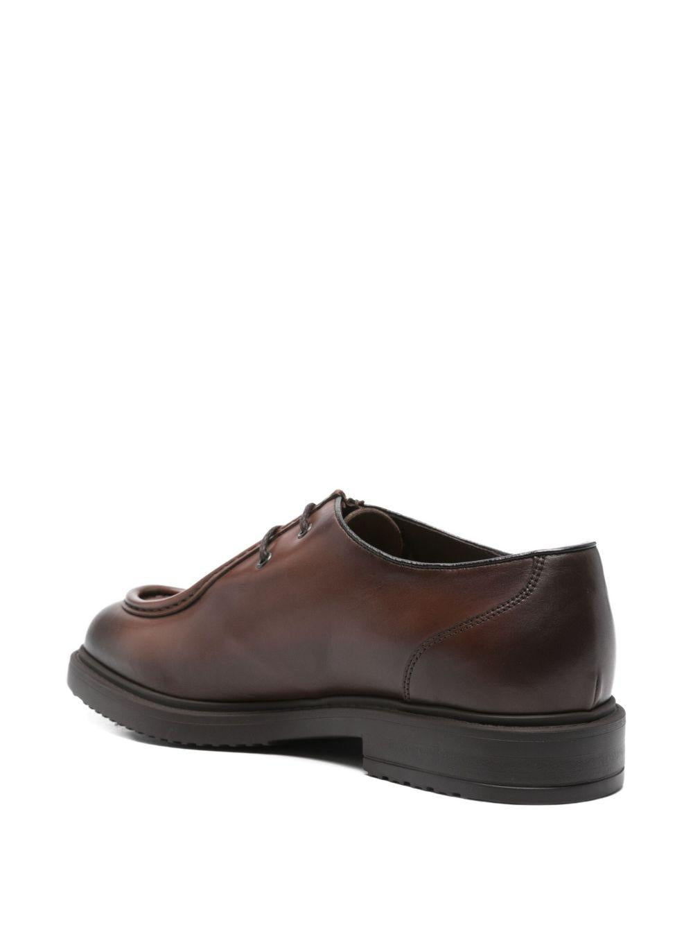 Stringata Derby a Due Fori in Pelle e Suede Cacao DU3504RALPUF259TM04 MARRONE DOUCAL`S 