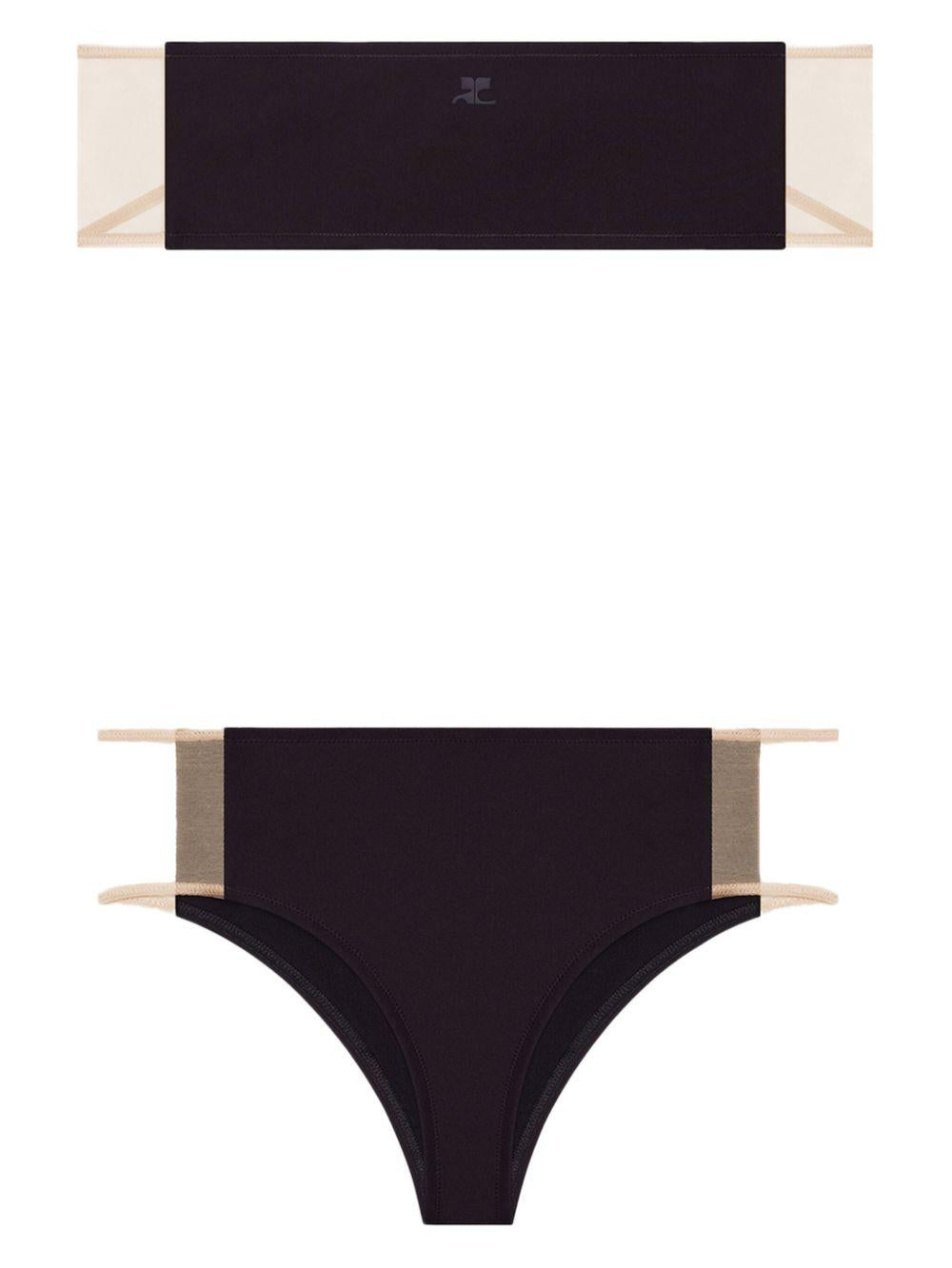 Illusion Bikini 225JMB047PA0127 9999 BLACK COURREGES 