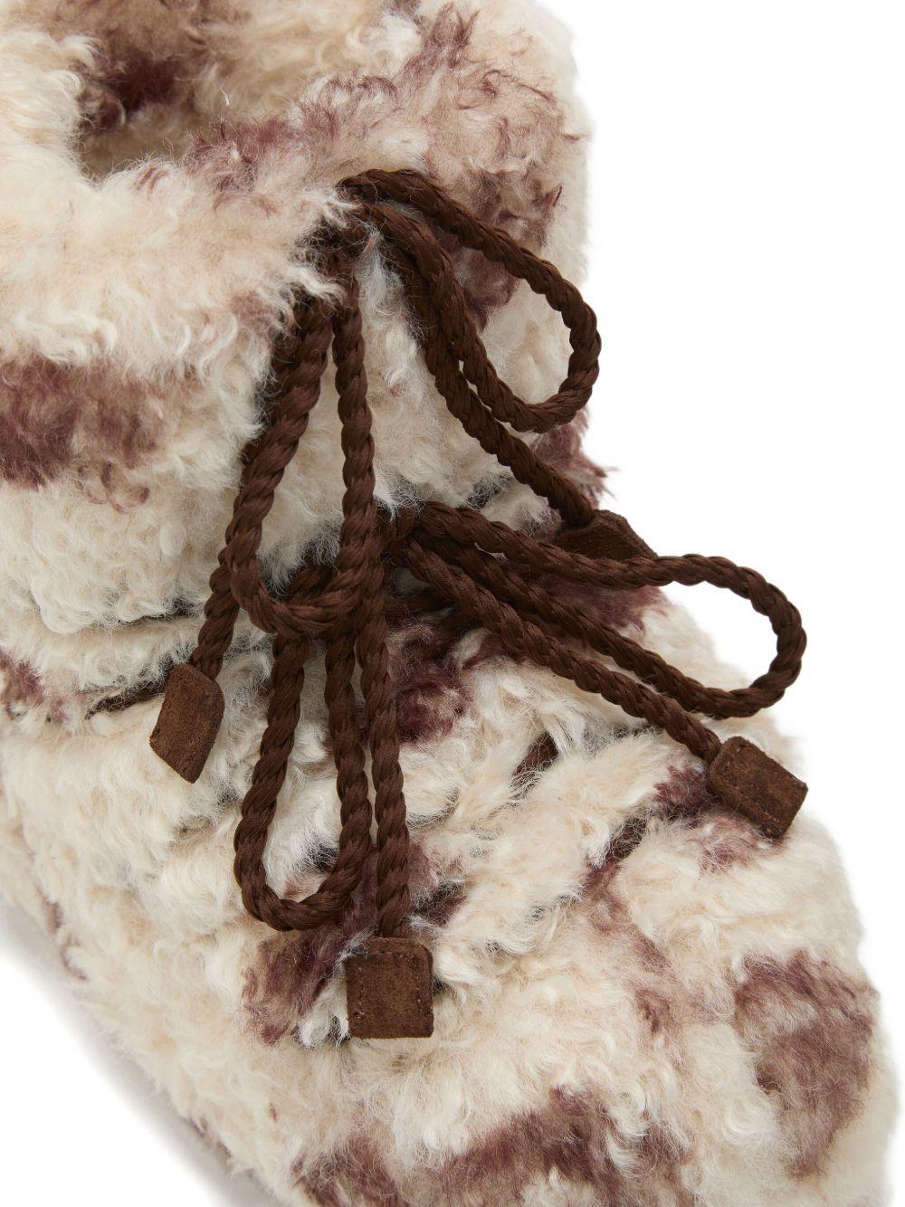 Icon Low Curly Boots con Stampa Cow 80D1409690 MM04 COW MOON BOOT 