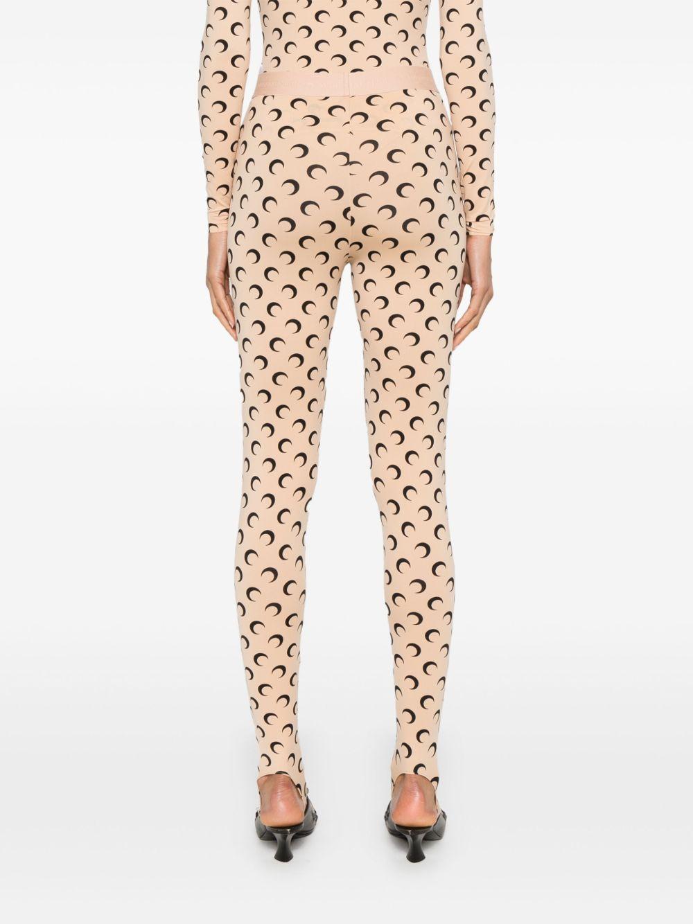 Recycled Moon Jersey Stirrup Leggings WPA111ACJER0001 TA10 TAN MARINE SERRE 