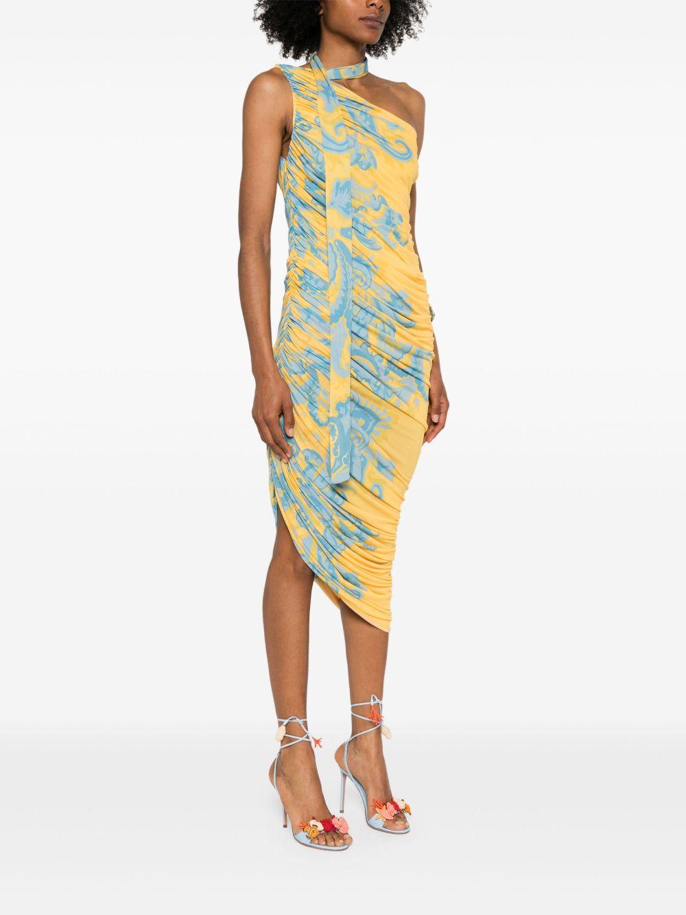 Abito lungo drappeggiato WRHA031199IP418 X0841 ETRO 