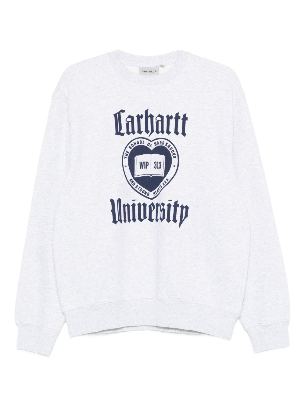 Schooling Sweatshirt I035642 482XX ASH HEATHER CARHARTT WIP 
