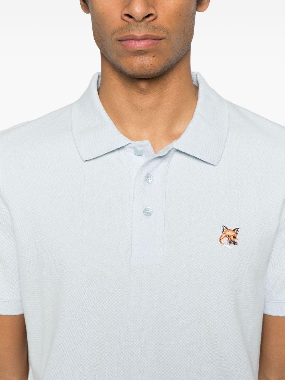 Fox Head Patch Regular Polo LM00208KJ7002 0072 CIRRUS BLUE MAISON KITSUNE 