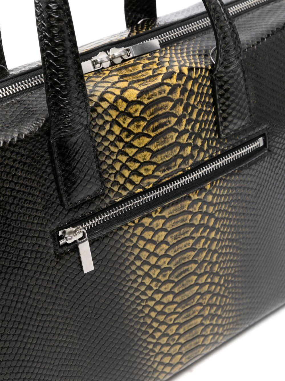 Borsa N°62 Pitone Stampato Giallo SS25N62 PITONE STAMPATO GIALLO SAPIO 