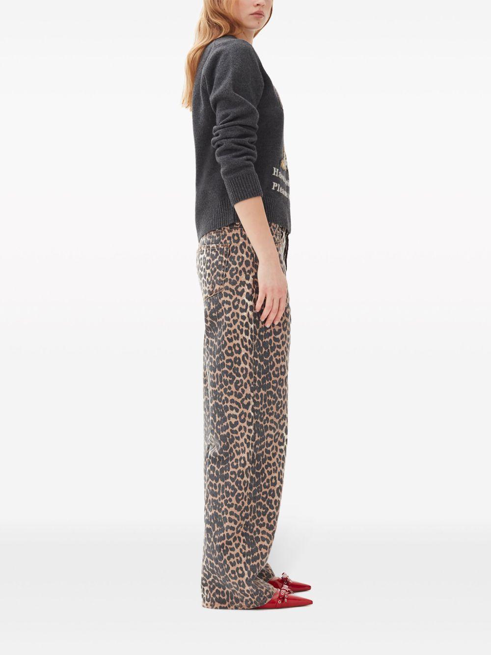 Print Denim Izey J1527 943 LEOPARD GANNI 