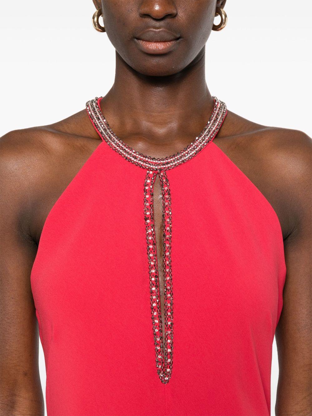 Abito lungo Fernet FERNETMM10230 006 ROSSO MAX MARA STUDIO 