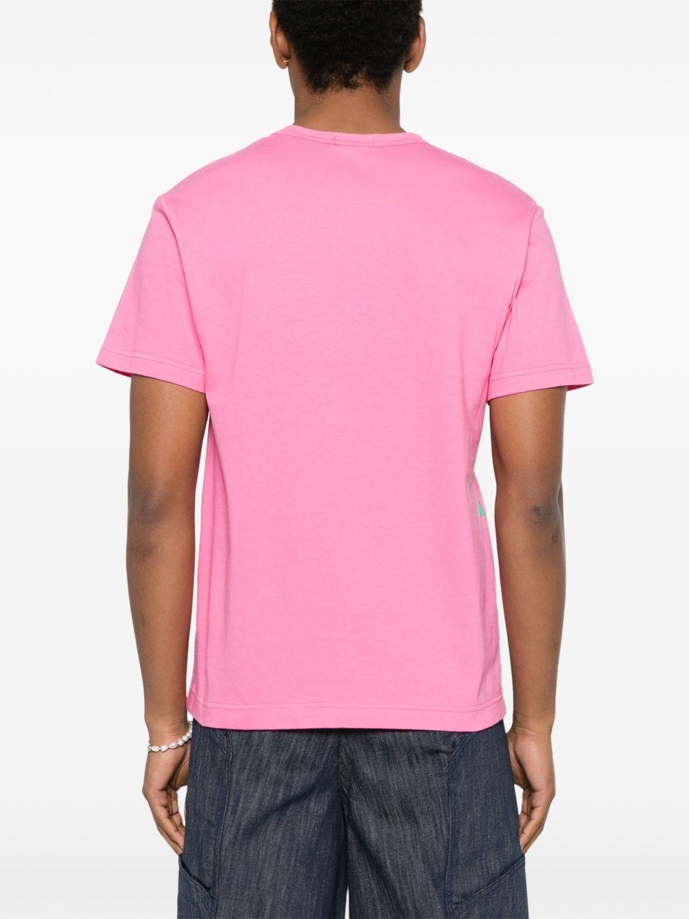 Plaid t-shirt<BR/> POT003 1 PINK GREEN COMME DES GARCONS HOMME PLUS 