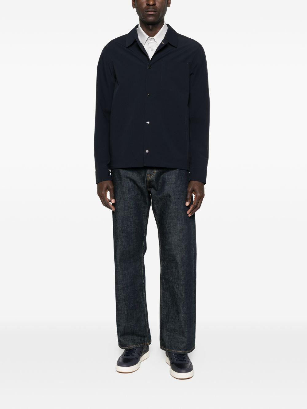 Shacket in Essence GI000318U12301SZ 9294 BLUE NAVY HERNO 