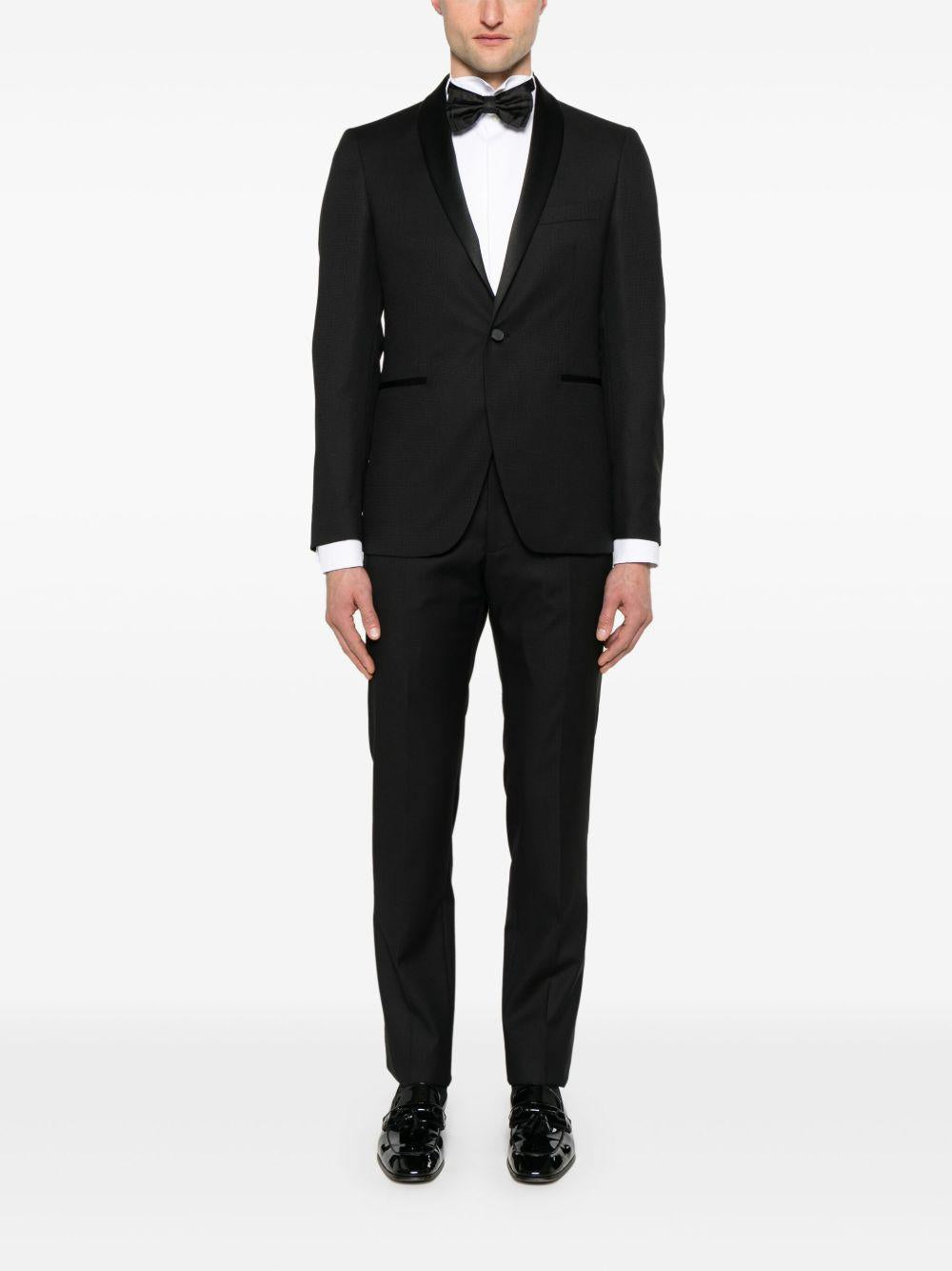 Abito monopetto con rifiniture in raso SFBR18A01LIS550017UPER017 N5079 TAGLIATORE 