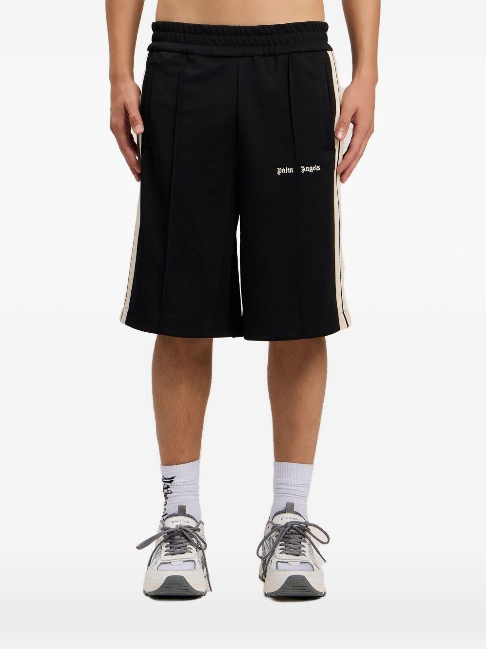 Classic Logo Track Shorts PMCL009S26FAB001 1003 BLACK WHITE PALM ANGELS 