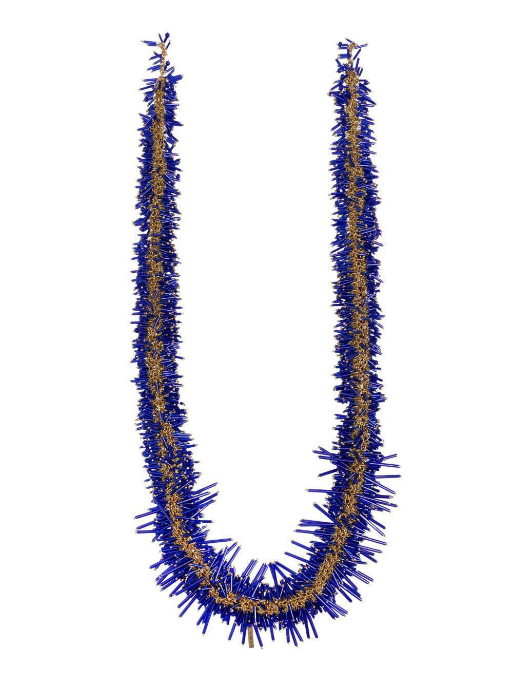  NECKLW242307 504 BLUE DRIES VAN NOTEN 