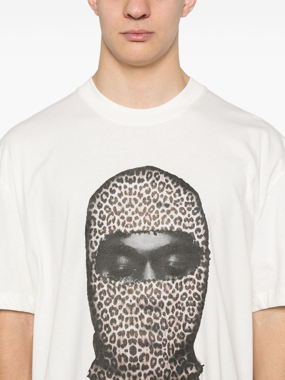 Leopard Mask T-shirt NUS25230 081 OFF WHITE IH NOM UH NIT 