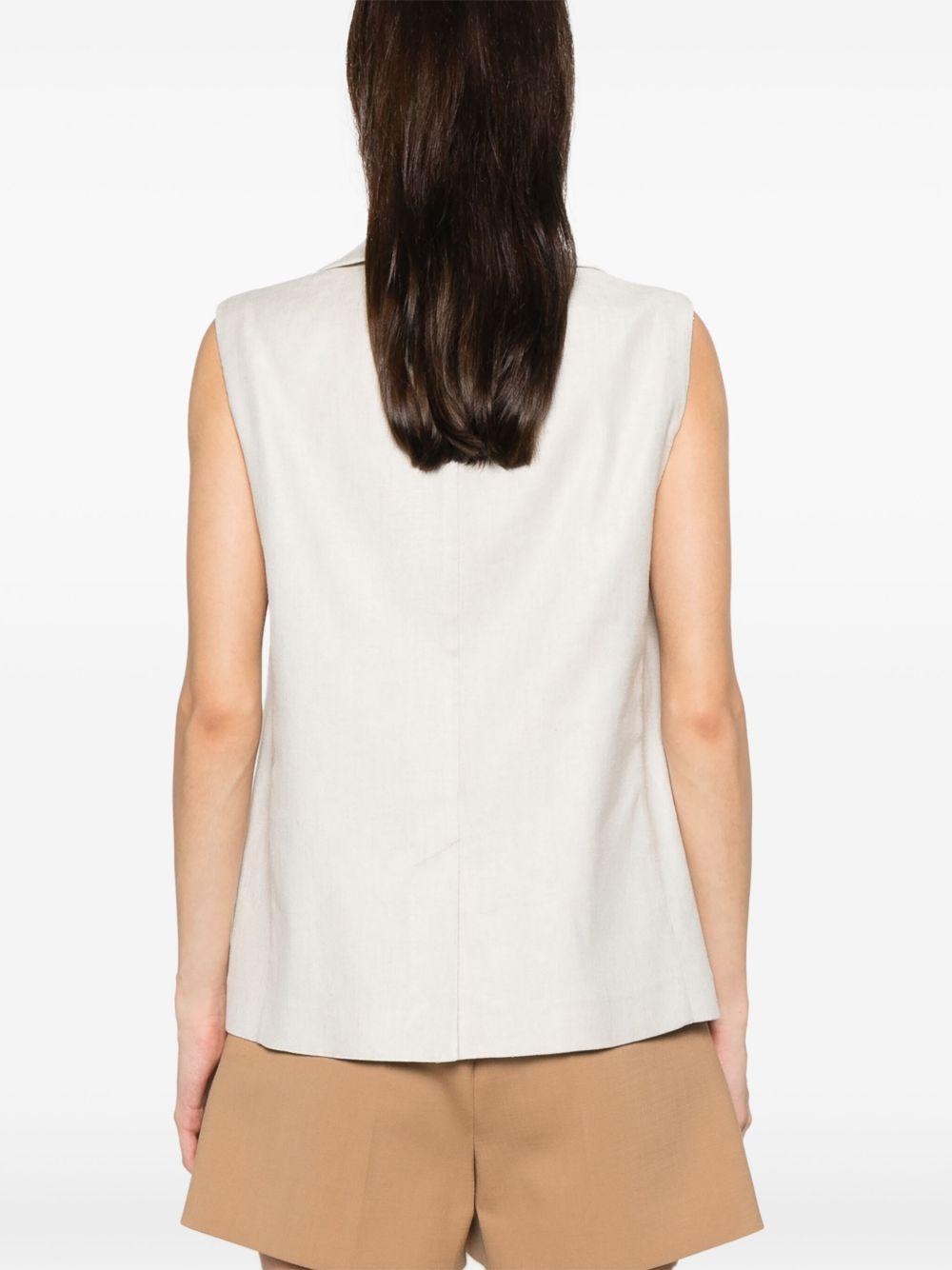 Gilet Caroline CAROLINEMM1217 001 ECRU S MAX MARA 