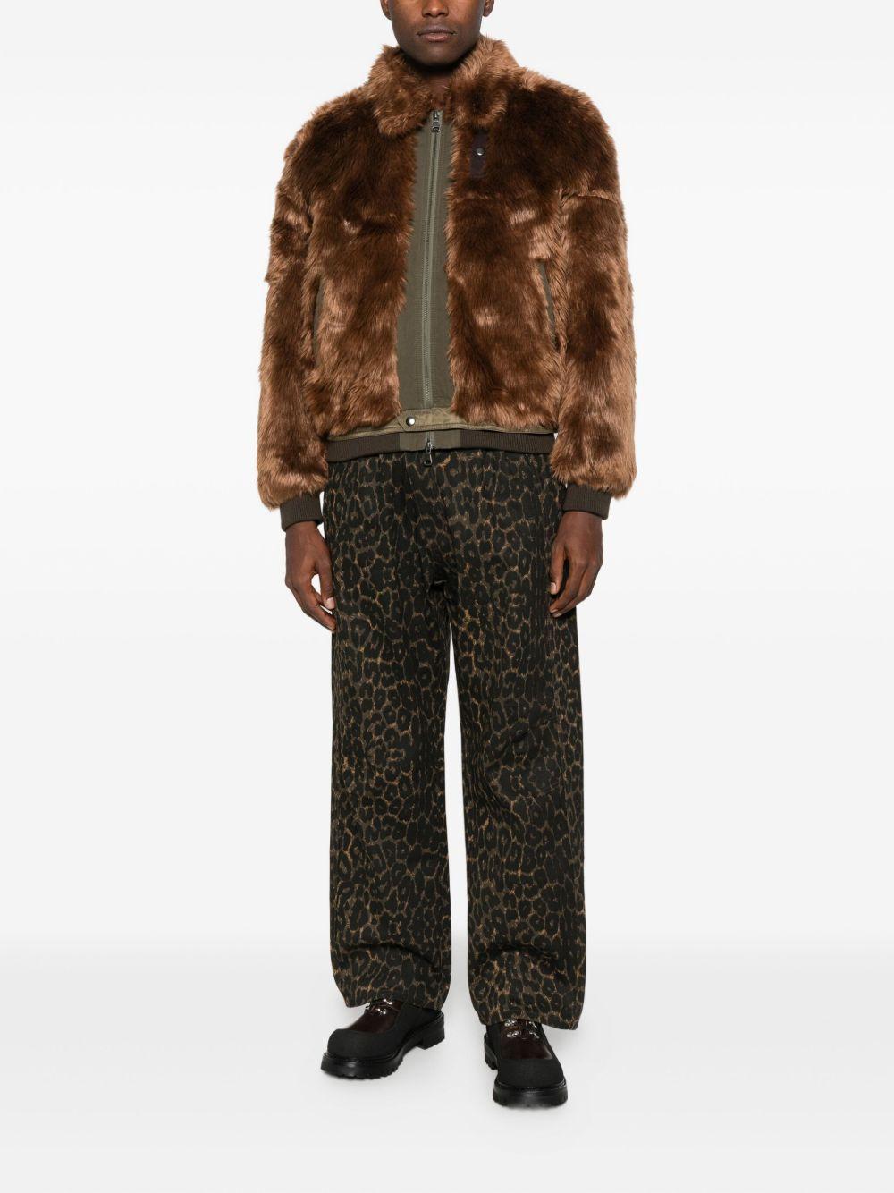 Bomber in pelliccia sintetica<BR/> AWA710U BROWN ANDERSSON BELL 