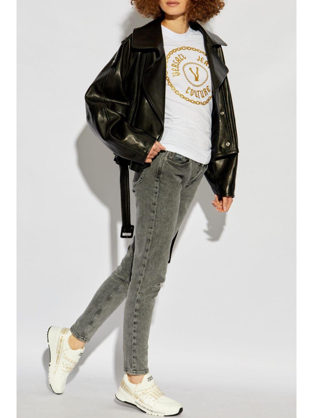  77HAHT02CJ03T G03 WHITE GOLD VERSACE JEANS COUTURE 