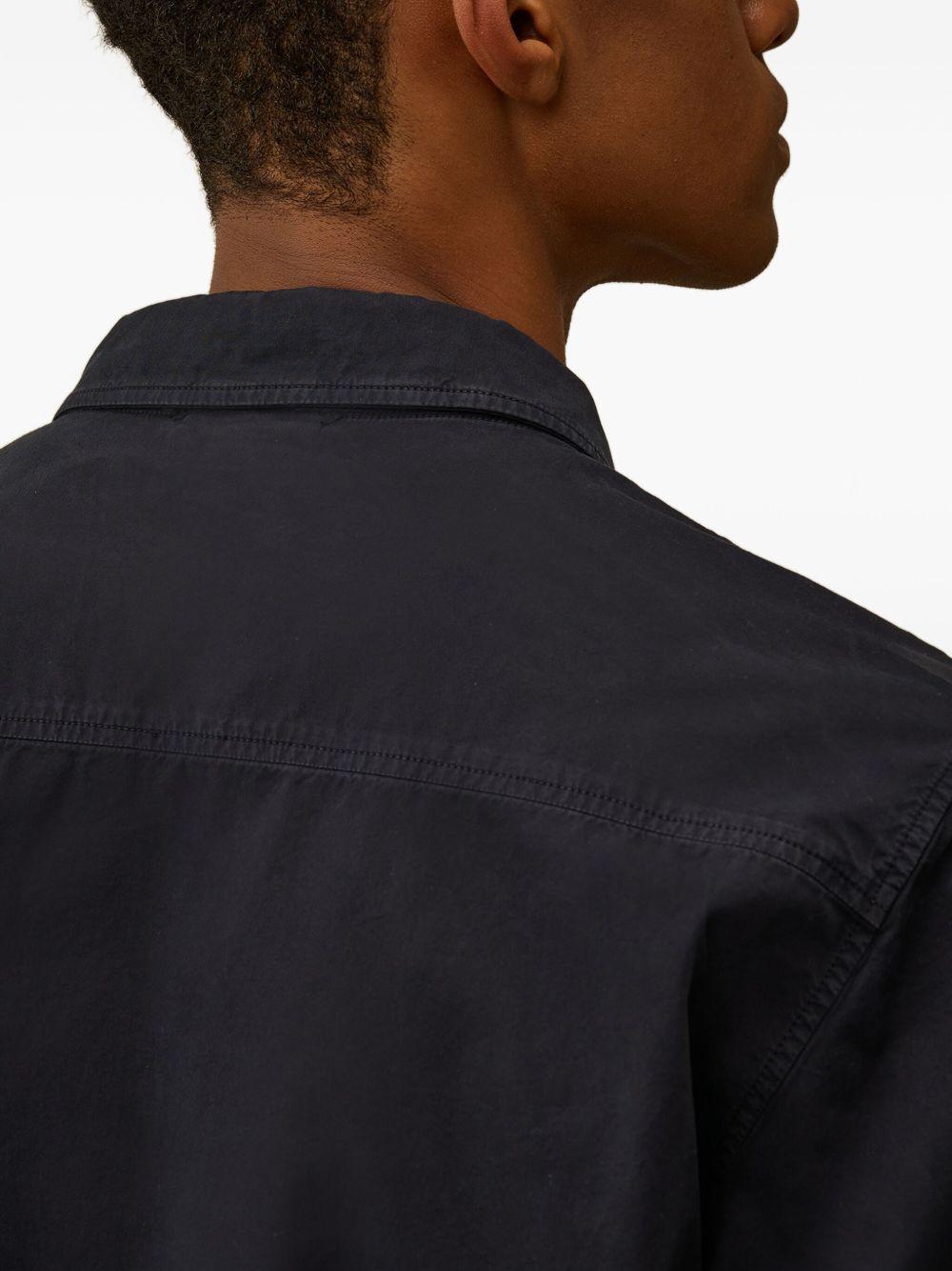 Organic Gabardine Zipped Overshirt RCCMOS705A110143G 888 TOTAL ECLIPSE CP COMPANY 