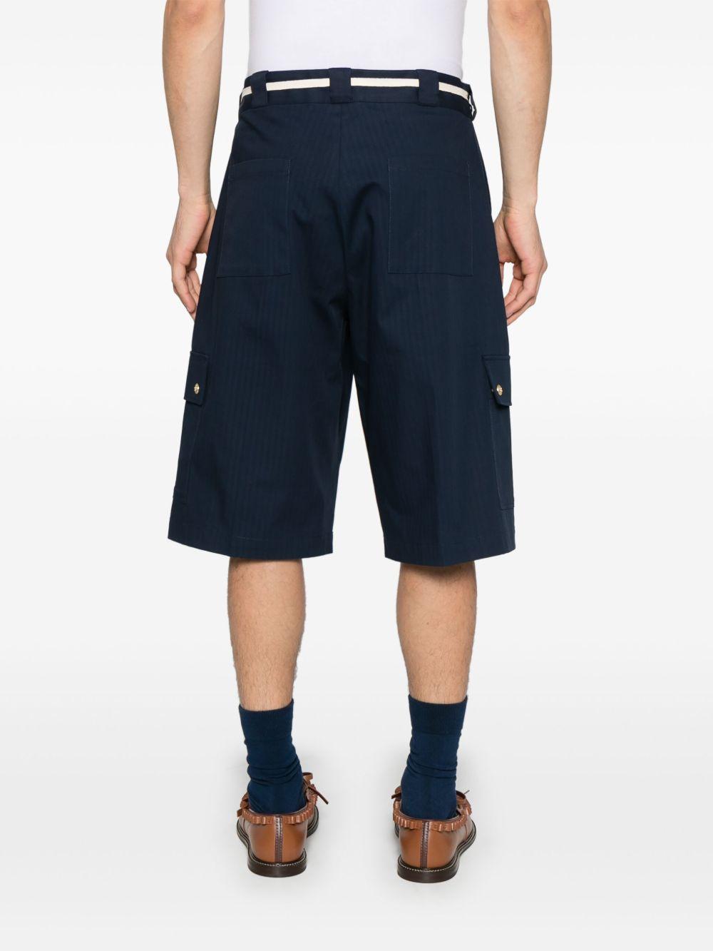 Le Short Workwear Chevron GBS155CO106 NAVY DROLE DE MONSIEUR 