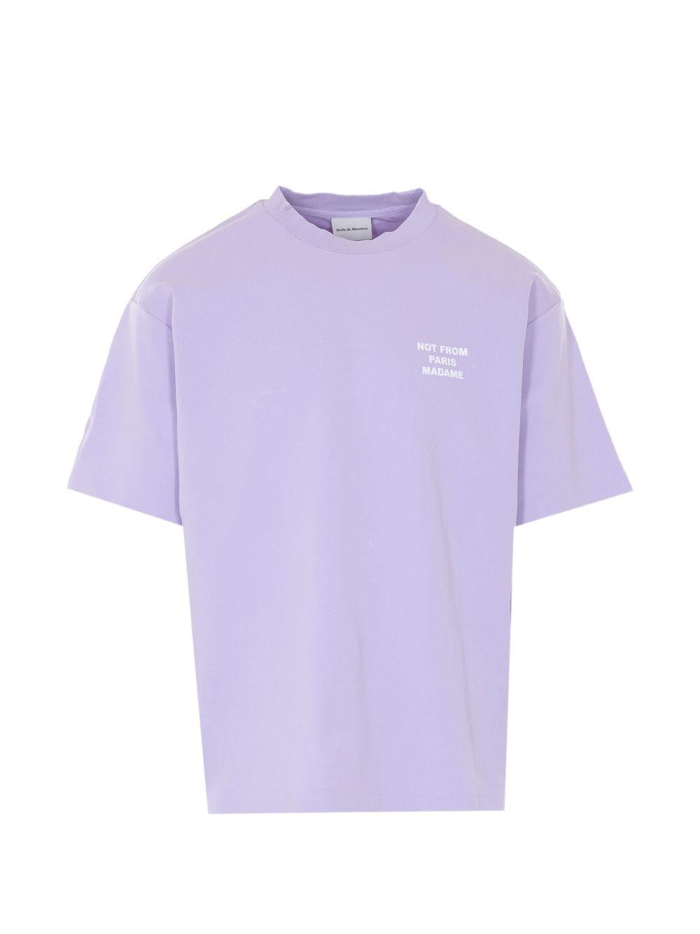 Le T-Shirt Slogan KTS203CO002 LAVANDER DROLE DE MONSIEUR 