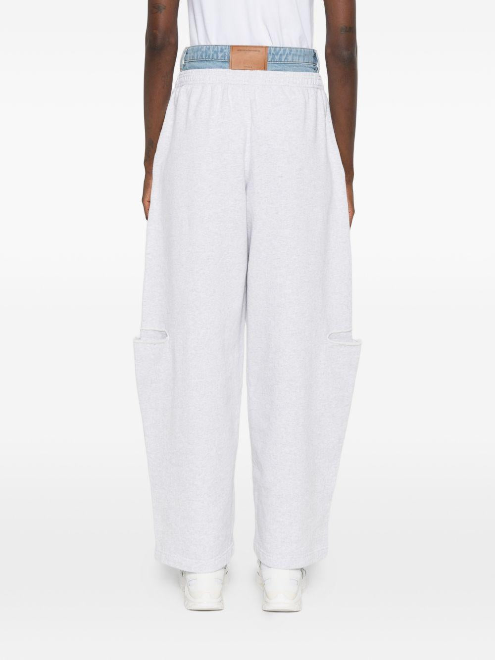 Pantaloni pre-stilizzati con strappi 1CC2264024 458E GREY ALEXANDER WANG 