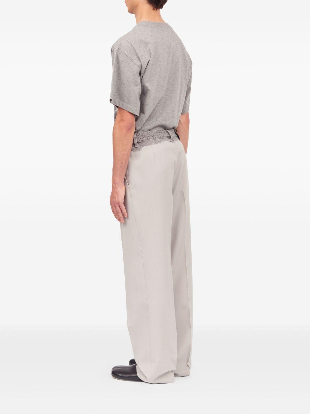 Pantaloni in lana con vita ricostruita SH0KA0062MTN130 961 MM6 MAISON MARGIELA 