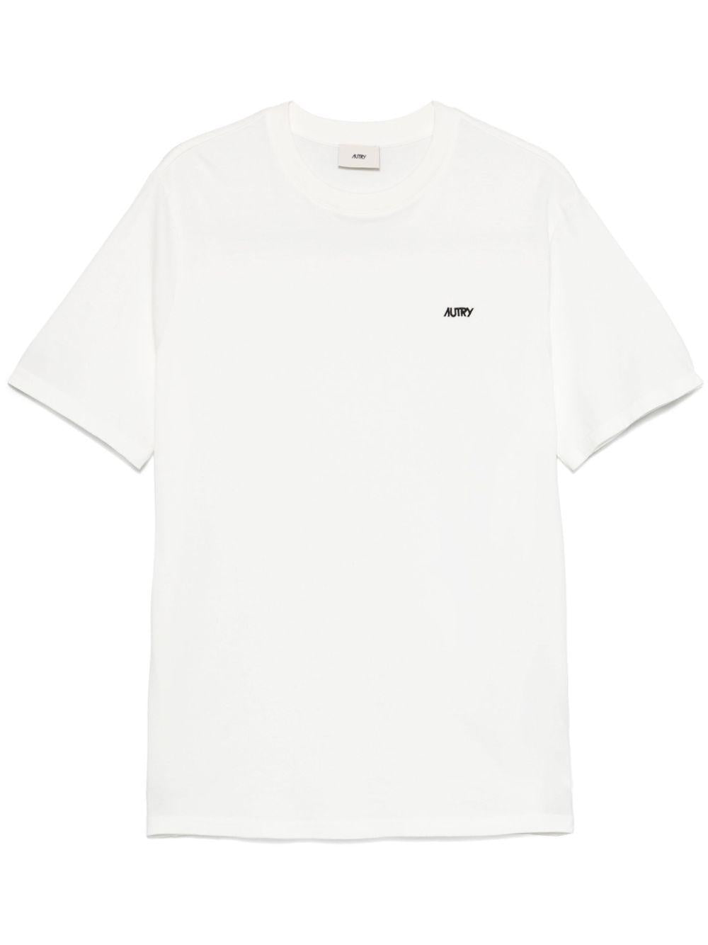 T-shirt con logo ricamato TSPMA7CW WHITE AUTRY 
