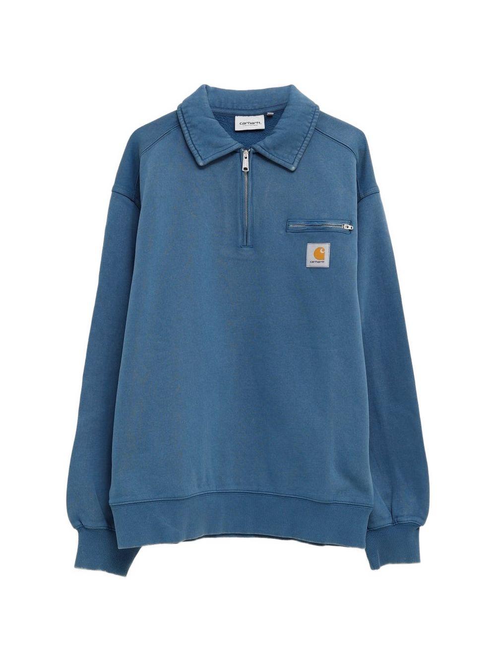Half Zip Detroit Sweatshirt I036350 3IM06 BLUE RIVER CARHARTT WIP 