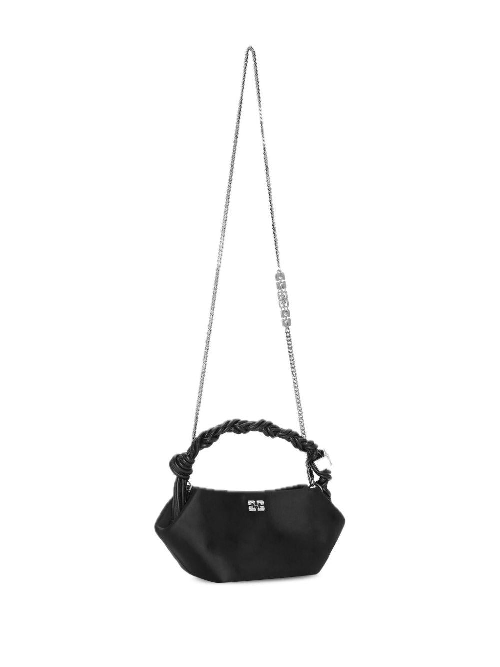 Black Satin Mini Bou Bag A6340 099 BLACK GANNI 