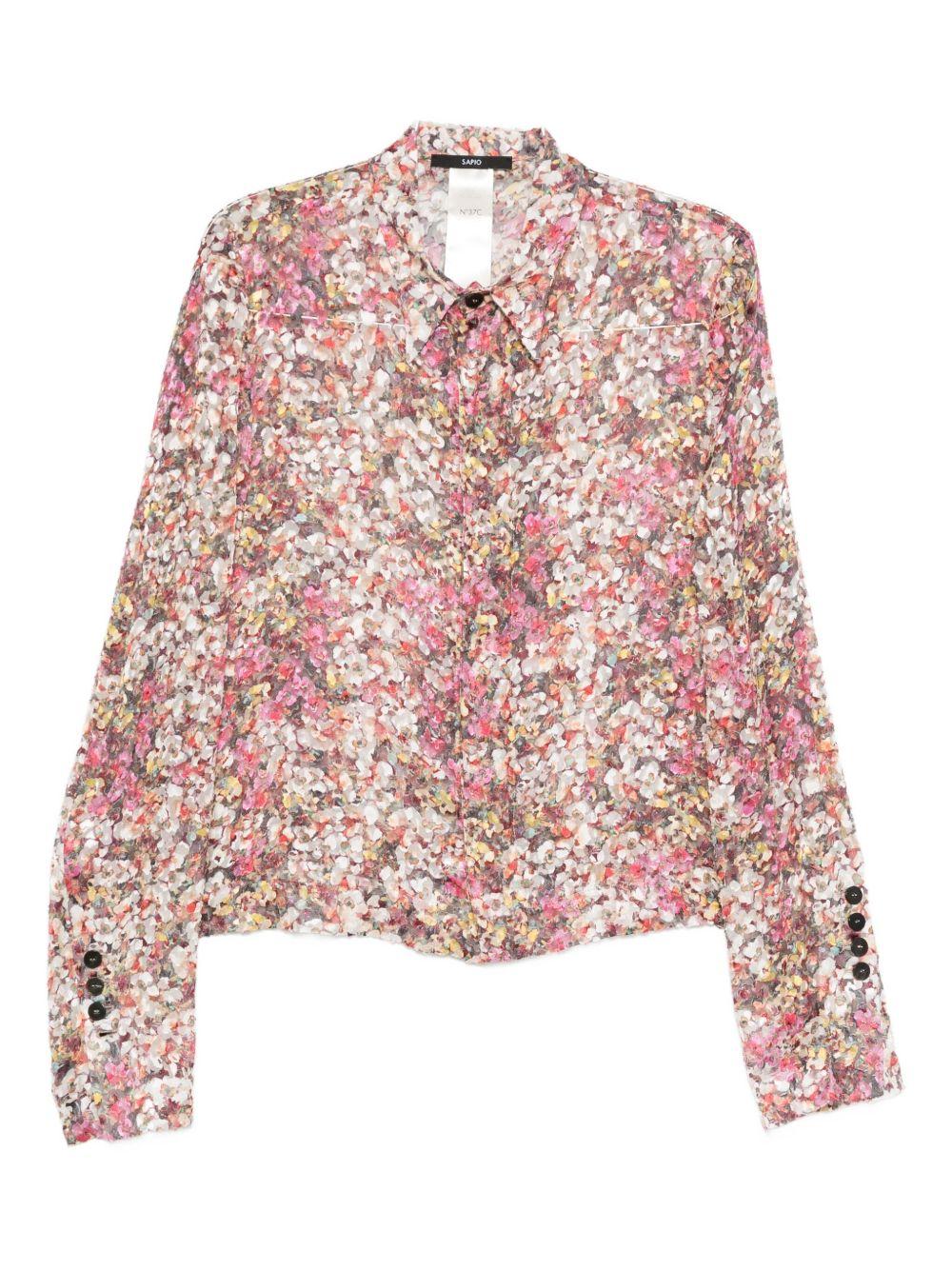 Camicia N°37 Devoré Fiori FW25N37 DEVORE FIORI SAPIO 