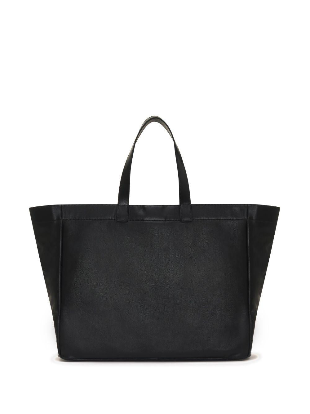 The Large Rio Tote - Black Recycled Leather<BR/><BR/> A132148005 BLACK ANINE BING 