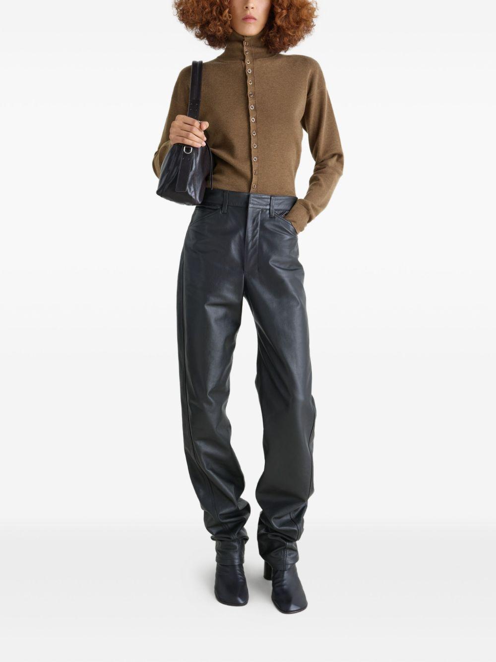 Buttoned Fitted Cardigan - Fine Wool TO1431LK1045 BR425 HAVANA LEMAIRE 