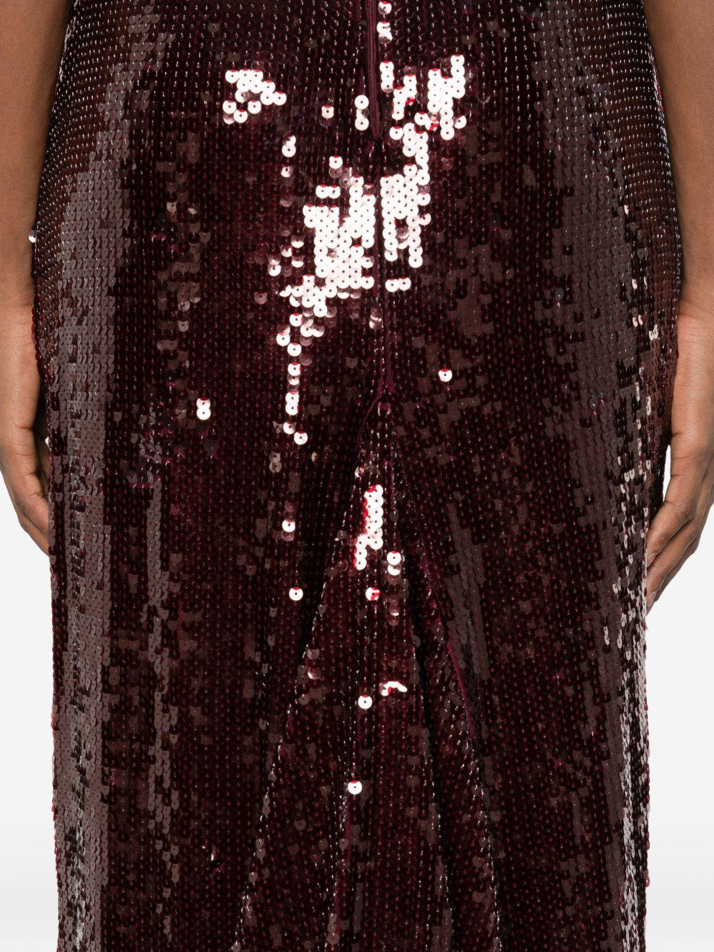 Sequin Cap Sleeve Dress Burgundy 1157622734 2734 ZINFANDEL ROTATE 