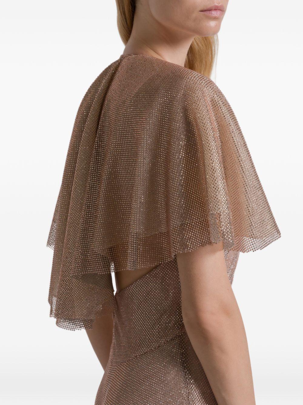 Abito da sera in micro strass V04051647 1170 ALBERTA FERRETTI 