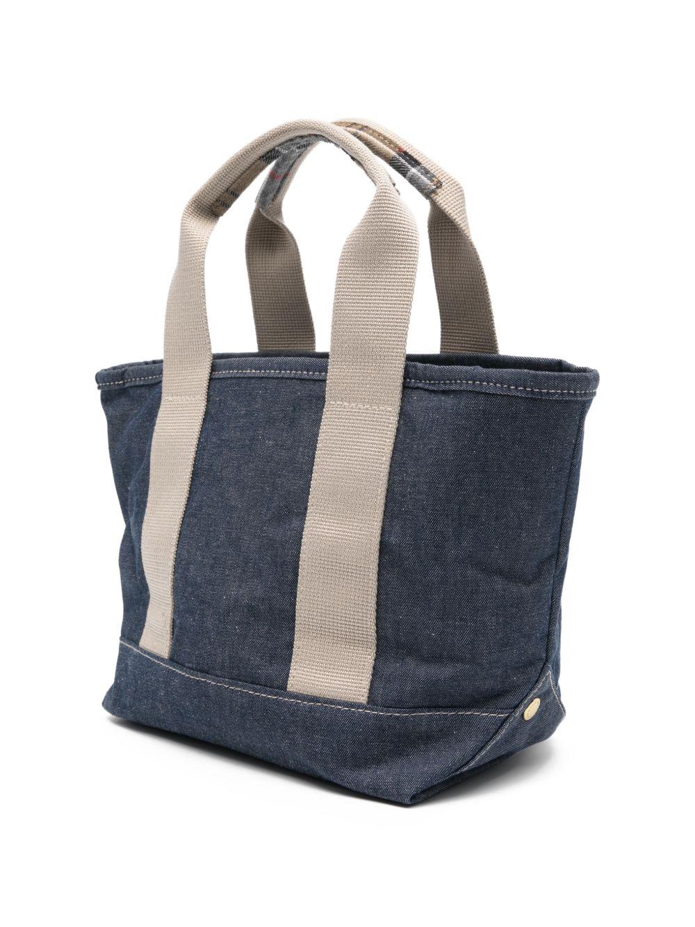 Mini borsa tote in denim Mya LBA0539 IN71 INDIGO BARBOUR 