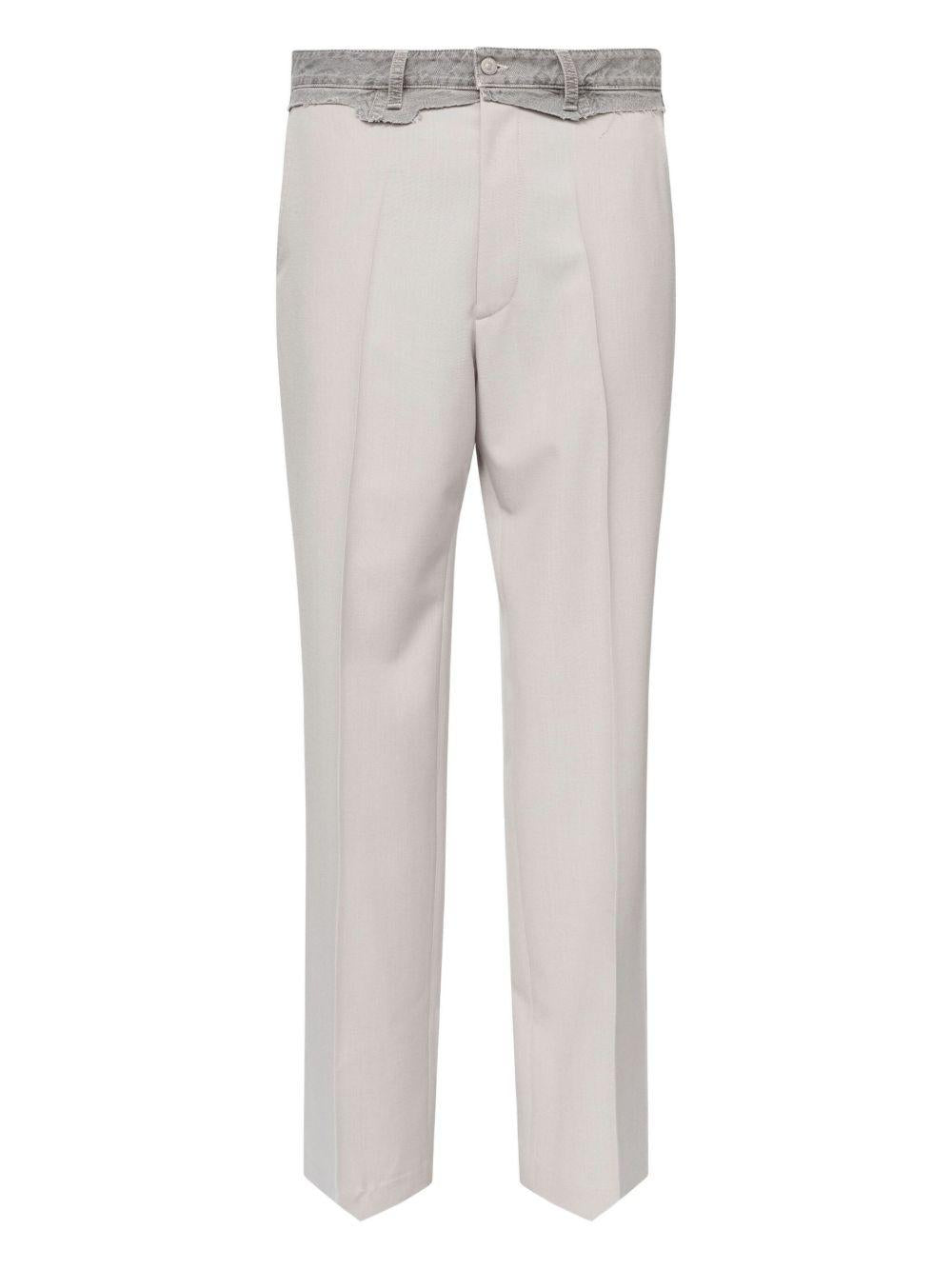 Pantaloni in lana con vita ricostruita SH0KA0062MTN130 961 MM6 MAISON MARGIELA 