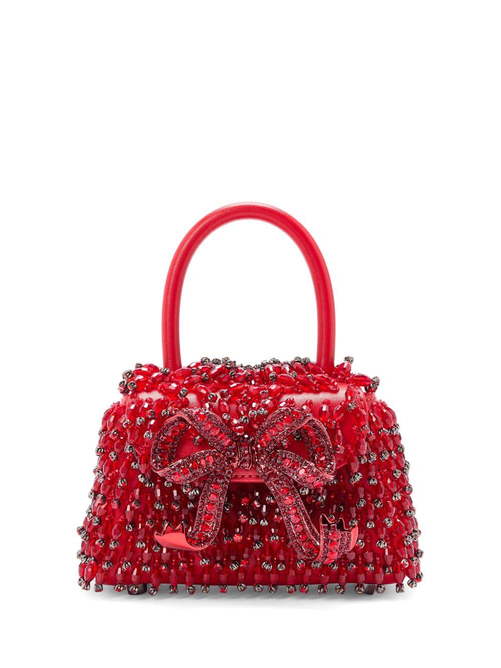 Micro Bow handbag RS25310R RED SELF-PORTRAIT 