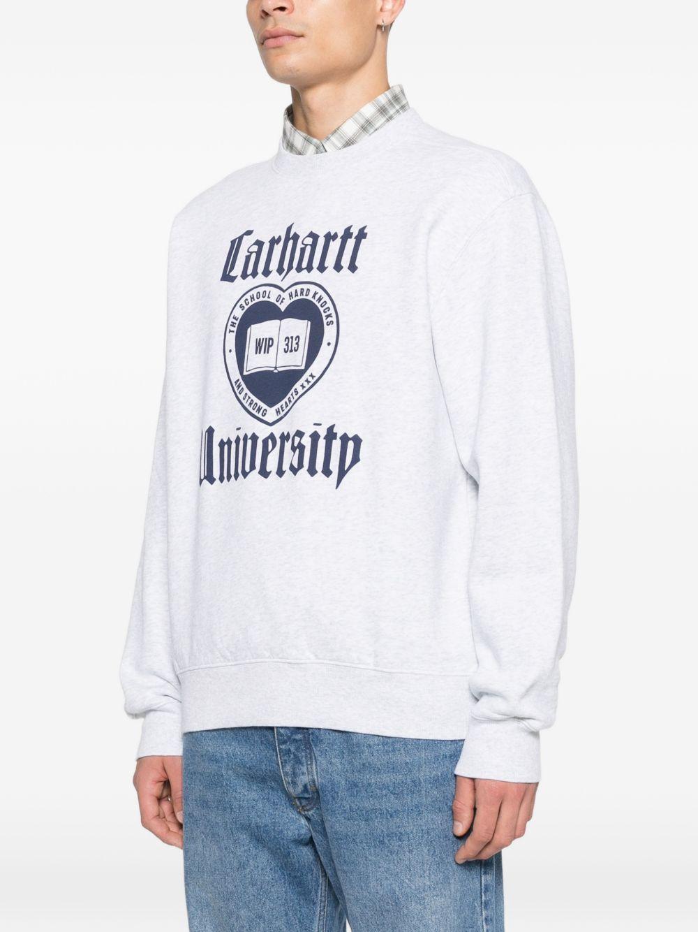 Schooling Sweatshirt I035642 482XX ASH HEATHER CARHARTT WIP 