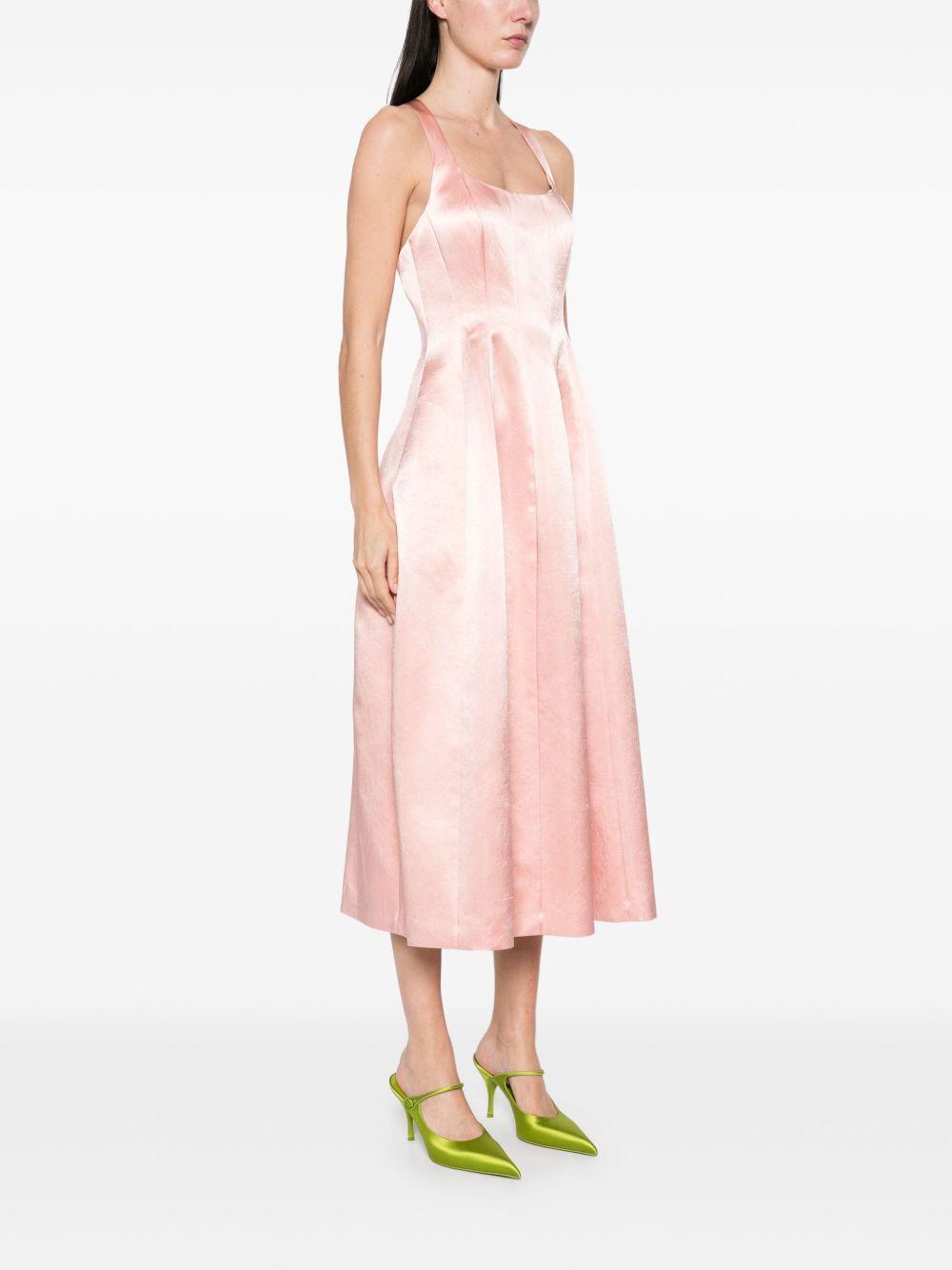Maxi abito in satin A04440723 0132 PINK PHILOSOPHY DI LORENZO SERAFINI 