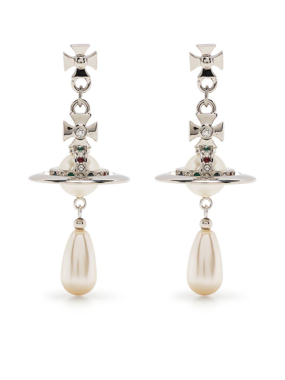 Pearl Drop Earrings 6202003402R118CNGOLD PEARL PLATINUM PEARL VIVIENNE WESTWOOD 