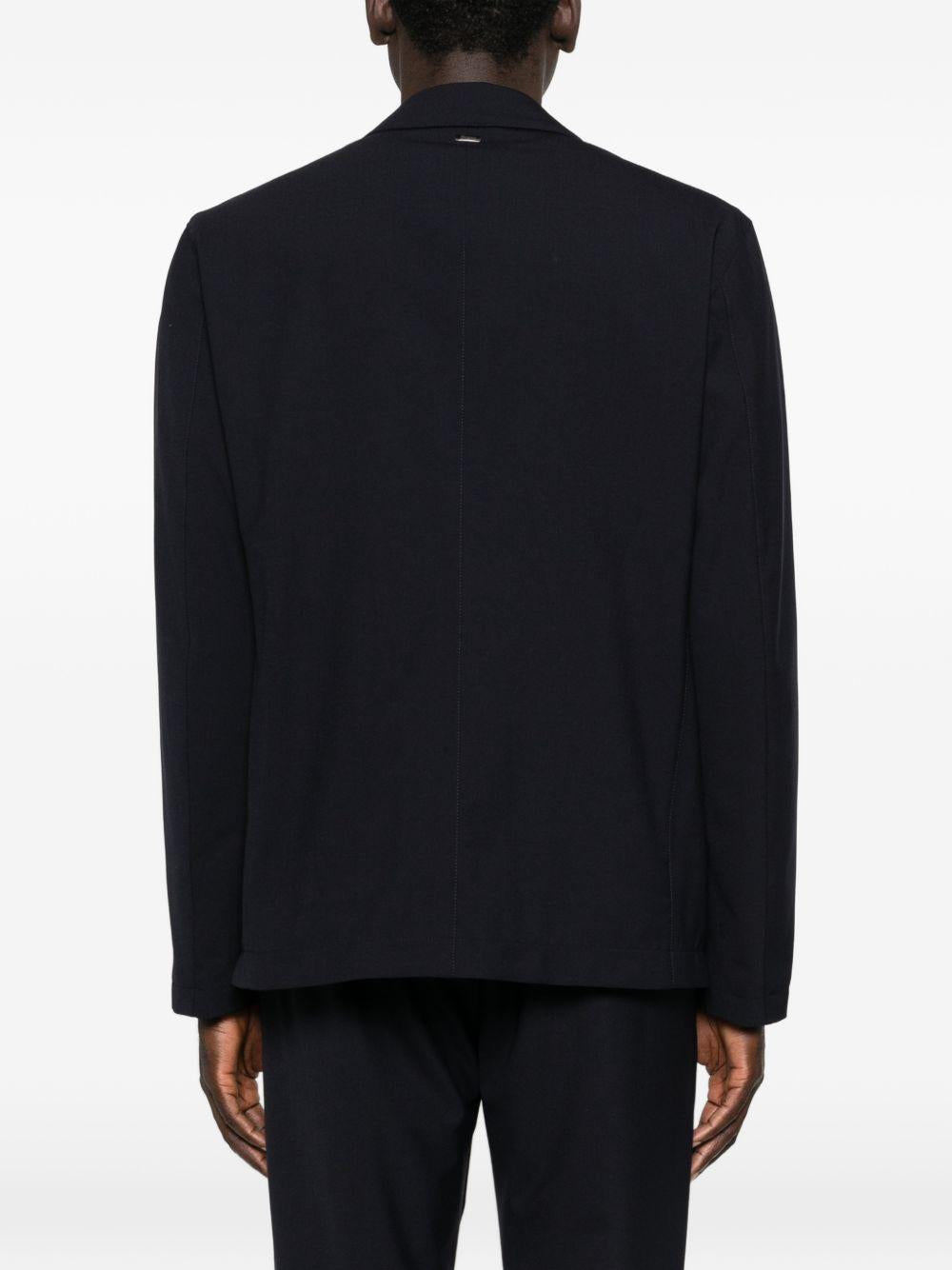 GIACCA IN LIGHT STRETCH WOOLY GI000626U12808 9200 BLUE NAVY HERNO 